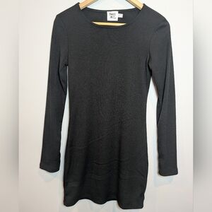 Princess Polly Women's Size 8 Black Ribbed Mini Dress